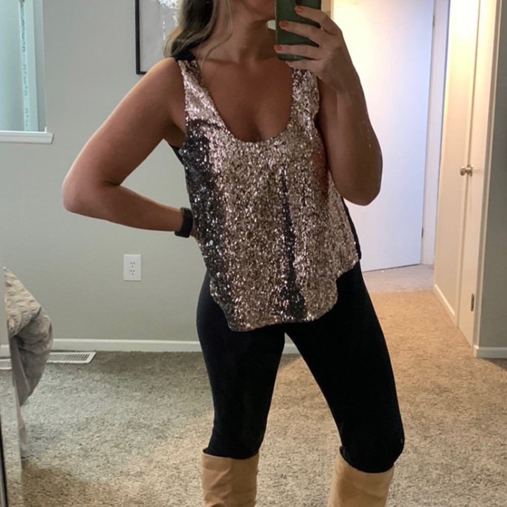 Sequin Tank Top
